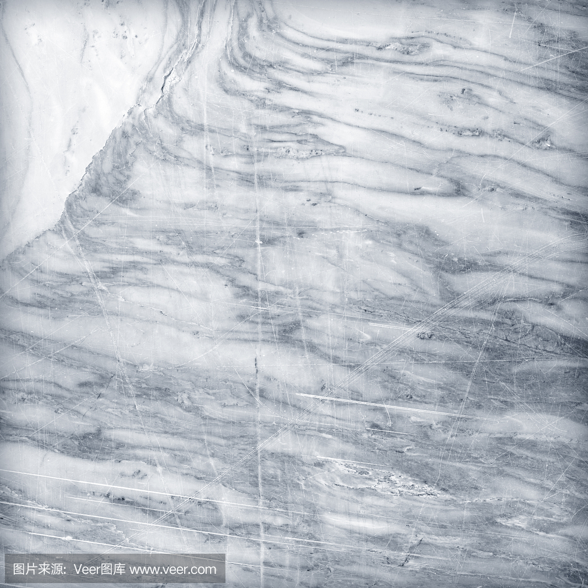 白色大理石与划痕纹理背景